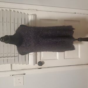 Hazel Black Fuzzy Sweater Tank Top